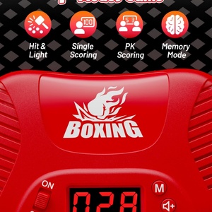 Ensemble de boxe pour enfants, sac de frappe, musique légère avec points, 4 modes de jeu, gants gonflables, cadeau d'anniversaire pour garçons de 4 à 12 ans - Product Image 5