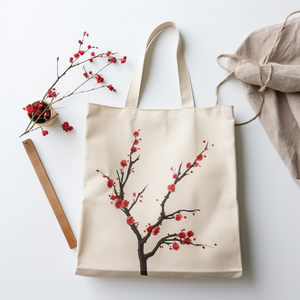 Bolsa de almacenamiento de mano, tamaño de ropa, compra pequeño, de marca orgánica, blanca, personalizada - Product Image 4