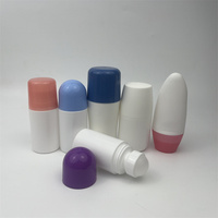 Flacon de parfum à bille vide en plastique rechargeable pour huiles essentielles, déodorants, avec emballage