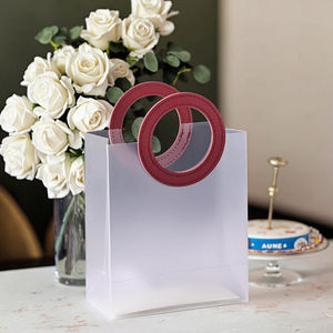 Sac à main en PVC transparent personnalisé sac <span class=keywords><strong>cadeau</strong></span> <span class=keywords><strong>pour</strong></span> <span class=keywords><strong>maman</strong></span> <span class=keywords><strong>pour</strong></span> mariage ou anniversaire - Product Image 3