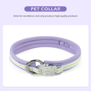 <span class=keywords><strong>Collar</strong></span> de nailon ajustable personalizado con forro de capa de aire suave para antipérdida a prueba de explosiones para suministros para mascotas de perros medianos y grandes - Product Image 2