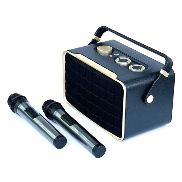 New Bluetooh Speakers Bass High Quality Loud M300 Outdoors Portable Karaoke Speaker With Wireless Mic for Family Ktv Party