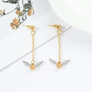 Boucles <span class=keywords><strong>d</strong></span>'oreilles Golden Quidditch Little Thief, accessoires de cosplay, cadeaux pour fans, boucles <span class=keywords><strong>d</strong></span>'oreilles pour filles, dessin animé - Product Image 3