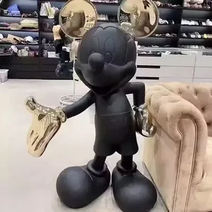 Escultura de <span class=keywords><strong>Mickey</strong></span> al por Mayor, Estatua de <span class=keywords><strong>Mickey</strong></span> de Fibra de Vidrio de Tamaño Real, Escultura de <span class=keywords><strong>Mickey</strong></span> Personalizada, Decoración para el Hogar - Product Image 5