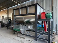 Mélangeur à ruban horizontal haute efficacité, machine industrielle de mélange alimentaire et chimique, capacité 1000 kg, 18,5 kW, matériau SUS304