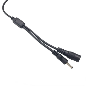 SHANWEI Güç Konektörü 1'den 2'ye Erkek ve Dişi Dc5521 2 Yollu Y Tipi Kablo Montajı Güç Şönt Kablosu Demeti CCTV Kamera için - Product Image 4