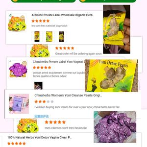 Chinaherbs Tampon nettoyant naturel à base de plantes pour l'utérus, perles Yoni, lot de 3 perles + 1 applicateur, nettoyage vaginal féminin, vente en gros - Product Image 6