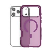 Coques de téléphone portable en TPU avec dos en PC translucide pour iPhone 18 Pro Max, antichoc, magnétique