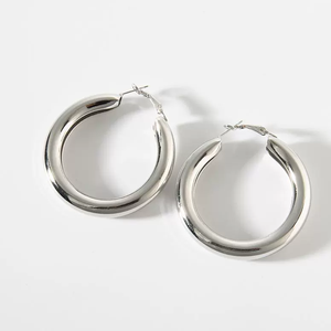 Nouvelle Mode Boho Bijoux Or Couleur Cercle Créole Boucles D'oreilles Grandes Femmes Boucles D'oreilles Style Vintage Crochet Forme Matériau Principal Alliage - Product Image 2