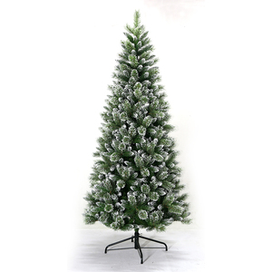 Árbol de Navidad de PVC PE para interiores de clase alta Entrega rápida Fácil de montar <span class=keywords><strong>Abeto</strong></span> completo con bisagras con soporte de metal Efecto nevado - Product Image 1