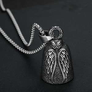 Yunnique – collier avec pendentif en forme d'ailes d'ange en acier inoxydable, bijoux à la mode unisexes - Product Image 1