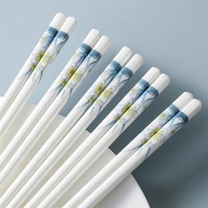 Palillos de Cerámica, 10 Pares, Diseño Floral, Antideslizantes, Resistentes a Altas Temperaturas, Uso Doméstico y Comercial - Product Image 2