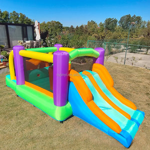 Parc aquatique gonflable, toboggans aquatiques pour enfants dans la cour, château gonflable pour enfants de 3 à 8 ans en plein air |   <span class=keywords><strong>Piscine</strong></span> à pagaies - Ring de boxe, escalade - Product Image 5