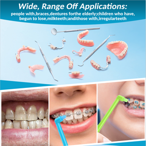 Cepillo <span class=keywords><strong>Interdental</strong></span> de Ortodoncia Eficaz para Encías y Dientes Fuertes Limpieza Oral y Borrador de Manchas para Adultos - Product Image 5