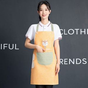 Tablier de cuisine réglable en vinyle, lavable, avec motif artistique personnalisé, pour charpentier, barista, restaurant, évier de cuisine avant - Product Image 1