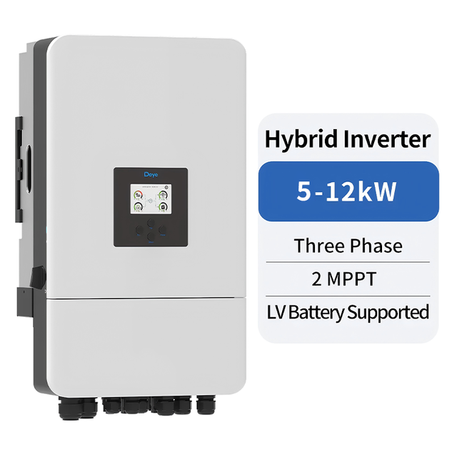 Deye Hybrid Inverter SUN-3-12K-SG05LP3-EU-SM2 5kw 6kw 8kw Three Phase Invertor Hibrid 10kw deye Hybrid Inverter 12 kw