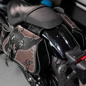 Borsa Posteriore Retrò per Moto Cruiser <span class=keywords><strong>Royal</strong></span> <span class=keywords><strong>Enfield</strong></span>, Borsa da Sella per Attrezzatura e Utensili per Moto Elettriche - Product Image 6