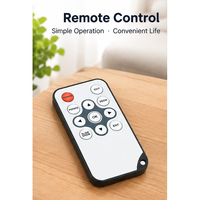Mini-télécommande IR programmable 433 MHz à 11 touches, blanche, pour module électronique de projecteur, prise en charge de la personnalisation