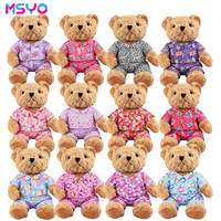 Ensemble de pyjamas personnalisés pour ours en peluche MSYO, cadeaux promotionnels, tenues interchangeables DIY pour vêtements de jouets en peluche