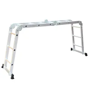 China hot sale best extension 4X5 double sided telescopic step ladder
