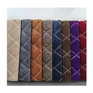 New pattern polyester knitting customize velvet car seat quilted fabric