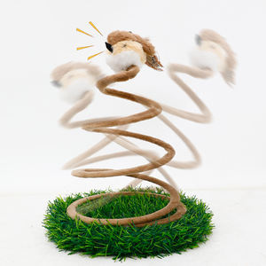 <span class=keywords><strong>Spiral</strong></span> Spring <span class=keywords><strong>Cat</strong></span> Kletter rahmen mit Spielzeug Künstliche simulierte Rasen <span class=keywords><strong>Cat</strong></span> Klettergerüst Kratz baum Möbel - Product Image 5