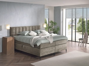 Lit électrique avec sommier intégré 2026, table de chevet et ottoman, solution complète <span class=keywords><strong>pour</strong></span> chambre à coucher avec tissu coordonné, directement de l'usine OEM - Product Image 4