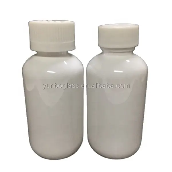 Beyaz ve siyah 2 oz 60 ml plastik şişe şişe ile 20mm vidalı kapak