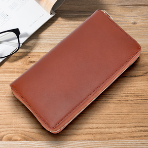 Women's <b>Long</b> Zippered <b>Wallet</b> Genuine Leather Multiple Card Slots Everyday Use - Product Image 4