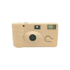 맞춤형 일회용 카메라 보라색 환영 선물 로고 파티 필름 결혼식을 위한 단일 카메라