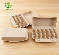 Plateau à œufs en carton biodégradable personnalisé Sumkoka, plateau à œufs en carton pour 6, 12, 15, 18, 20, 30 œufs, plateau à œufs en pulpe