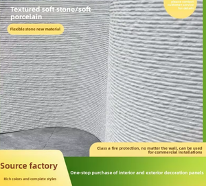 Fabric-Textured MCM Flexible Stone Veneer Sheet - Acid &amp; Corrosion Resistant for <strong>Interior</strong>/Exterior Household Decoration - Product Image 6