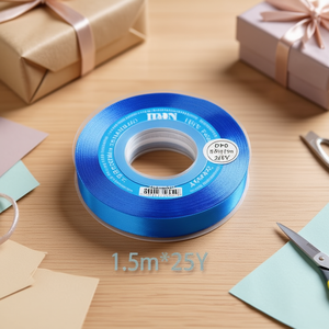 Nastro in raso Ilan 1,5 m 25y Blu brillante D19 - Product Image 3