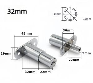아연 합금 슬라이딩 캐비닛 잠금장치 서랍 책상 옷장 캐비닛 푸시 플런저 잠금장치 가구 서랍 잠금장치 파일 캐비닛 서랍용 - Product Image 6