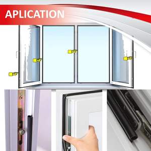 מסך זכוכית מזוגגים כפול חלון זכוכית גומי דלת דלת חותם קדמי - Product Image 2