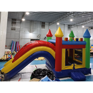Castillo inflable duradero de alquiler con tobogán acuático combinado de fábrica, gran oferta con precio competitivo, juguete para niños para interiores y exteriores - Product Image 2