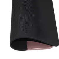 Tapis de souris sans fil en cuir PU et caoutchouc, design minimaliste, compatible Qi, charge rapide 15W, port USB C