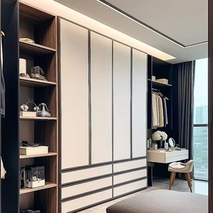Sistema de Armarios Personalizados para Remodelación de Hogar Moderno, para Dormitorio, Sala de Estar y Villa, con Gran Capacidad de Almacenamiento - Product Image 1