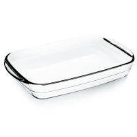 Plateau de cuisson en verre certifié ISO LFBG, plat de cuisson en verre, assiette en verre