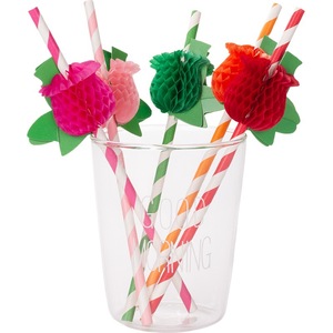 3D Colored Paper Straw Rose Beverage Decoration Disposable Party Straws Random Color Straight Pipe - Product Image 4
