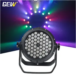 GEVV大功率舞台照明RGBW Par Can灯防水IP65 DMX 54*3w RGB 3in1 54户外发光二极管Par灯