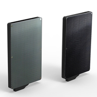 Porte-cartes en aluminium anti-RFID, étui multifonctionnel pour cartes de crédit, étui professionnel tendance, 6 pouces, sans fermeture, 9 mm d'épaisseur