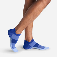 Chaussettes personnalisées Chaussettes de sport à la cheville brodées en jacquard avec logo Chaussettes de course corset en nid d'abeille avec logo