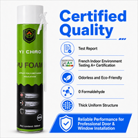 CHUANG MEI SHI A32 500ml Mousse adhésive polyuréthane monocomposant sans formaldéhyde pour l'étanchéité et le remplissage des cadres de portes et fenêtres