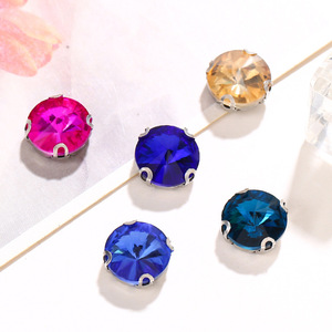 Strass ronds 16 facettes, qualité A, diamant domestique pour accessoires de vêtements et robes de mariée DIY - Product Image 3
