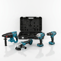 Ensemble d'outils combinés flexibles 4 en 1, étui rigide portable, OEM, pour le bois, la maçonnerie et le métal