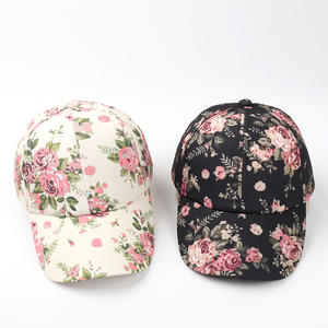 Fleur florale imprimé papa sangle chapeau chapeau de soleil Snap Back été Rose maille casquette femmes <span class=keywords><strong>Skate</strong></span> casquette de Baseball nouvelles casquettes de sport - Product Image 3