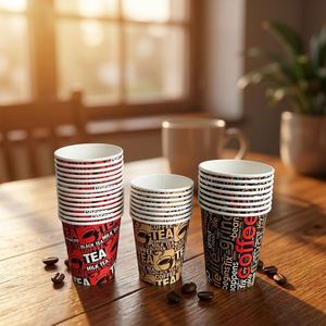 Gobelet en papier blanc à usage unique, simple paroi, 4oz, 8oz, 10oz, 12oz, 16oz, 22oz, pour boissons chaudes, avec couvercle, personnalisable avec logo – Vente Flash - Product Image 3