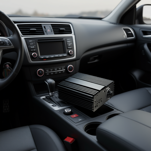 Amplificador de coche de 1 canal clase D con control remoto de nivel para subwoofer, 1200W RMS máximo, estable para 1/2/4 ohmios, filtro de paso bajo - Product Image 2