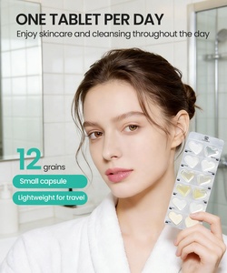 <span class=keywords><strong>Set</strong></span> di Capsule Portatili a Forma di Cuore per Cura della Pelle Anti-Età, Sbiancanti e Anti-Rughe, 7 Fogli, Kit Completo per Routine Giorno e Notte - Product Image 2